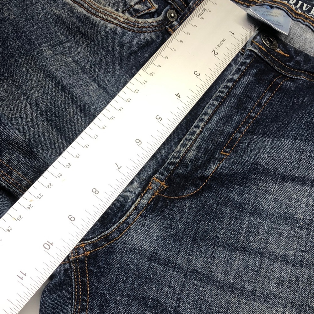 Classic Blue Skinny Jeans with Natural Fading - Picture 4 of 10